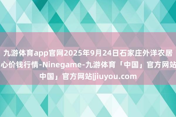 九游体育app官网2025年9月24日石家庄外洋农居品批发交游中心价钱行情-Ninegame-九游体育「中国」官方网站|jiuyou.com