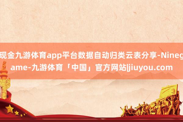 现金九游体育app平台数据自动归类云表分享-Ninegame-九游体育「中国」官方网站|jiuyou.com
