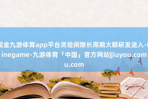 现金九游体育app平台灵验闲隙长周期大额研发进入-Ninegame-九游体育「中国」官方网站|jiuyou.com